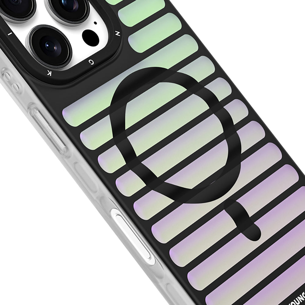 iPhone 16 Pro Magsafe Şarj Özellikli Youngkit Geek Serisi Kılıf Beyaz