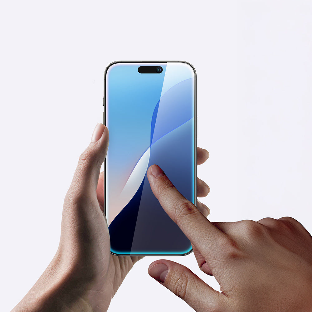 (16 Serisi)Apple iPhone Amazingthing Radix Parmak İzi Bırakmayan Temperli Cam Ekran Koruyucu Şeffaf