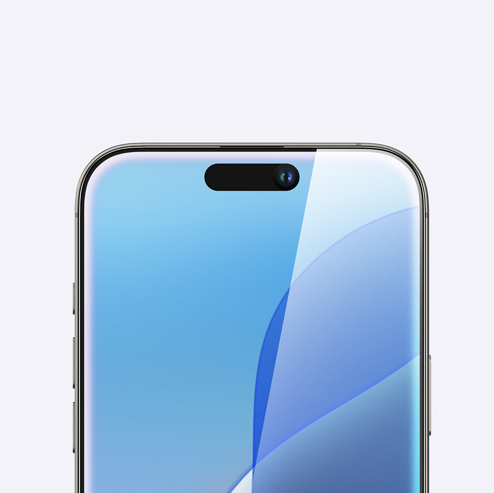 (16 Serisi)Apple iPhone Amazingthing Radix Parmak İzi Bırakmayan Temperli Cam Ekran Koruyucu Şeffaf