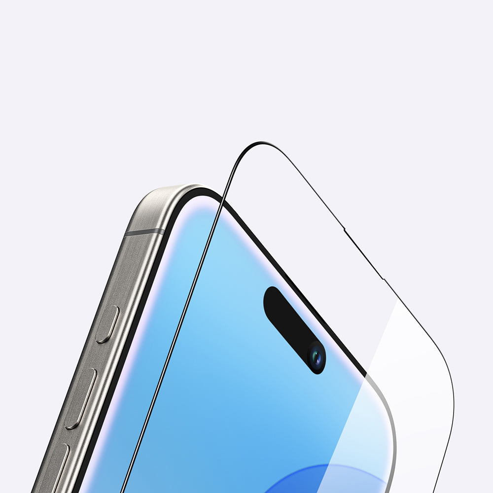(16 Serisi)Apple iPhone Amazingthing Radix Parmak İzi Bırakmayan Temperli Cam Ekran Koruyucu Şeffaf