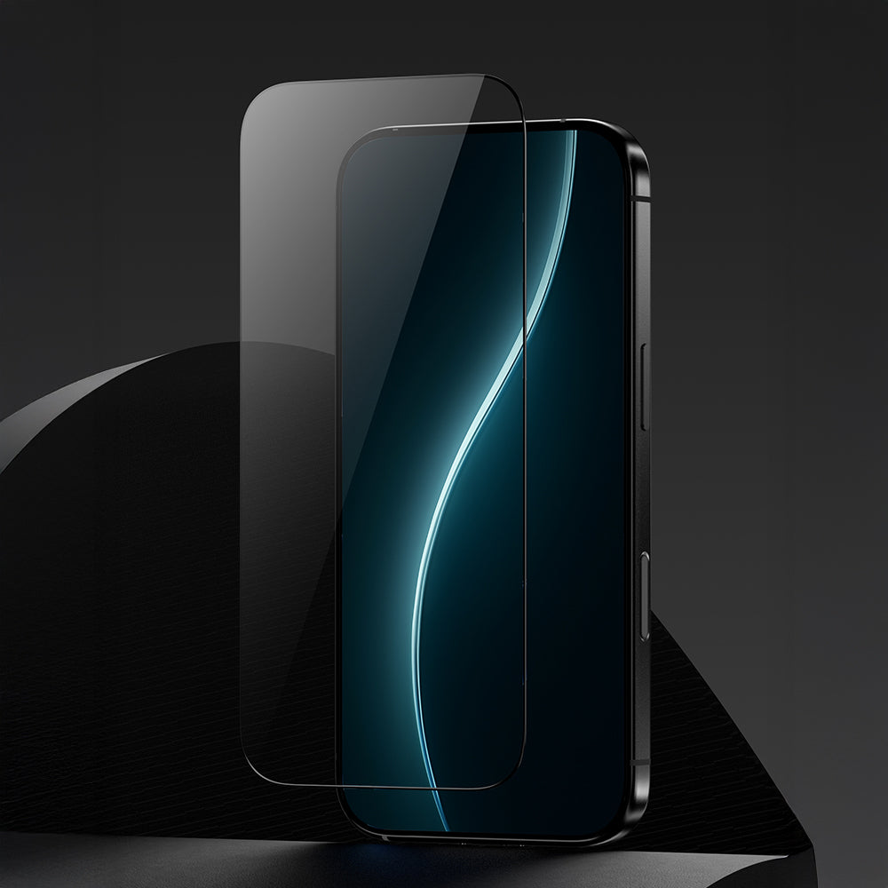 Apple iPhone 16 Pro Max Benks Glass Warrior HD 0.3mm Ultra İnce 0.9mm Kenarları Güçlendirilmiş Cam Ekran Koruyucu + Kolay Uygulama Aparatlı Şeffaf