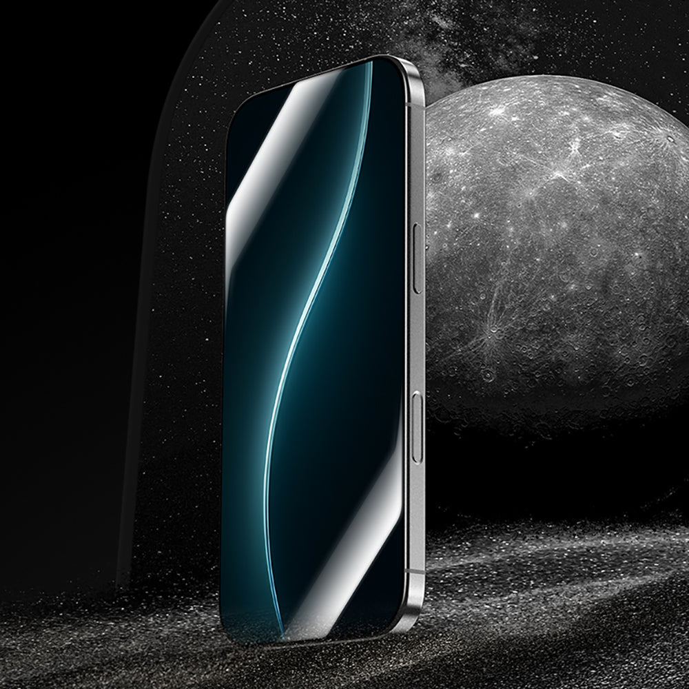 Apple iPhone 16 Pro Max Benks Glass Warrior HD 0.3mm Ultra İnce 0.9mm Kenarları Güçlendirilmiş Cam Ekran Koruyucu + Kolay Uygulama Aparatlı Şeffaf