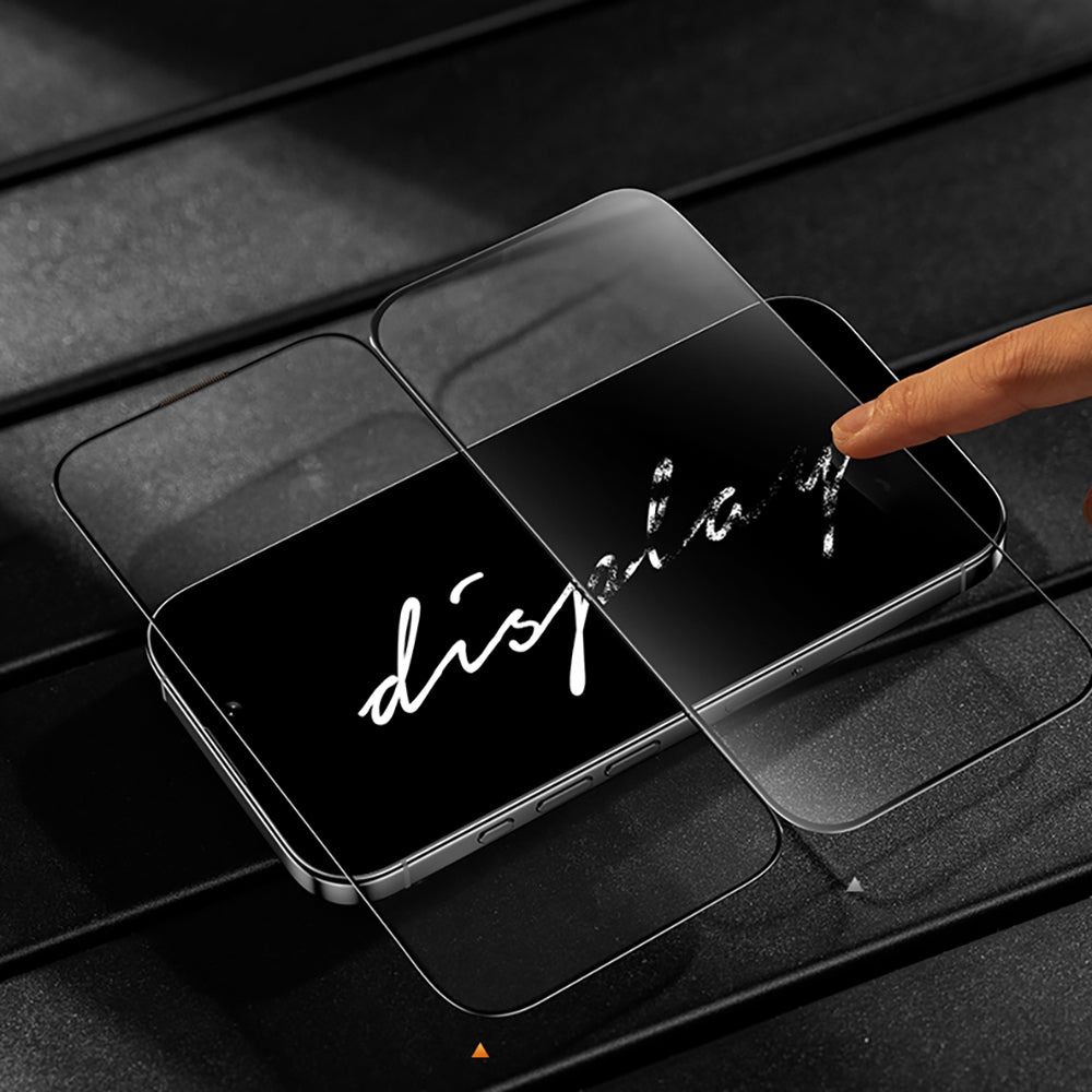 Apple iPhone 16 Pro Max Benks Glass Warrior HD 0.3mm Ultra İnce 0.9mm Kenarları Güçlendirilmiş Cam Ekran Koruyucu + Kolay Uygulama Aparatlı Şeffaf