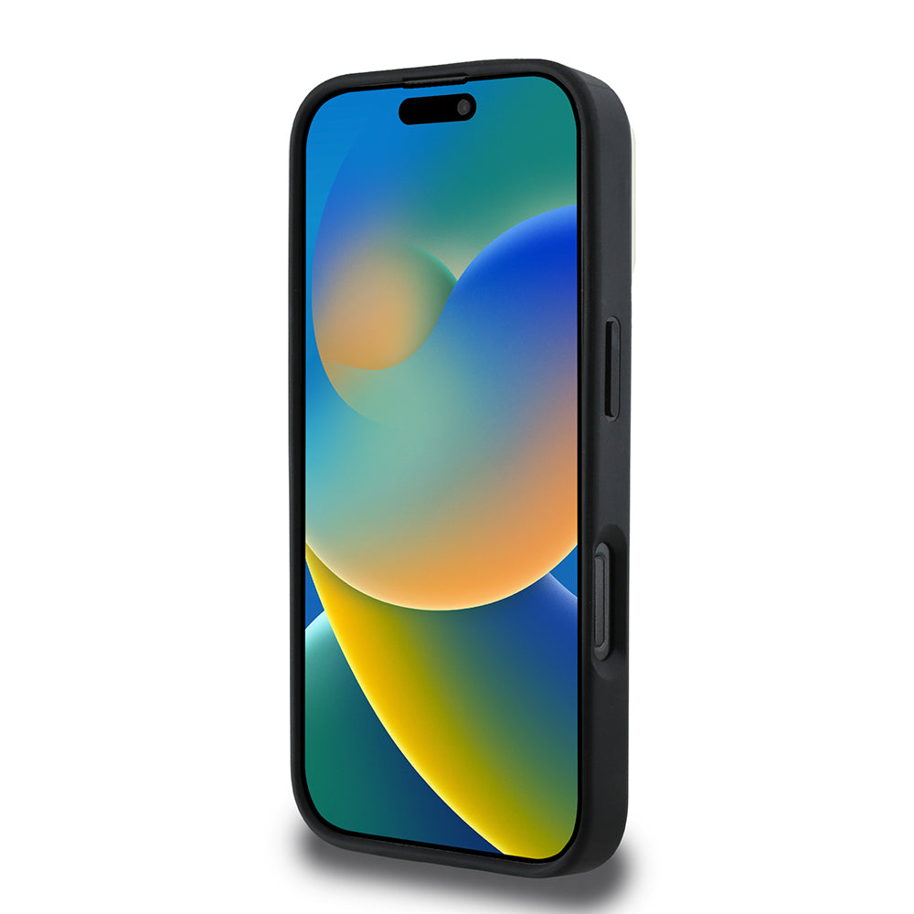 iPhone 16 Pro Max Kılıf DKNY Orjinal Lisanslı Magsafe Şarj Özellikli 3D Yazılı Checkered Pattern Kılıf Bej