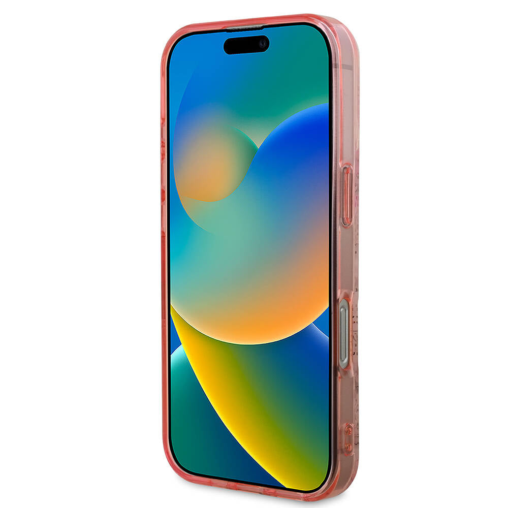 Apple iPhone 16 Pro Max Kılıf Guess Orjinal Lisanslı Magsafe Şarj Özellikli Flower Tonal Circle Kapak Yeşil