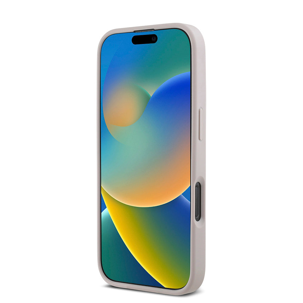 Apple iPhone 16 Pro Max Kılıf Guess Orjinal Lisanslı Magsafe Şarj Özellikli Small 4G Classic Kapak Pembe