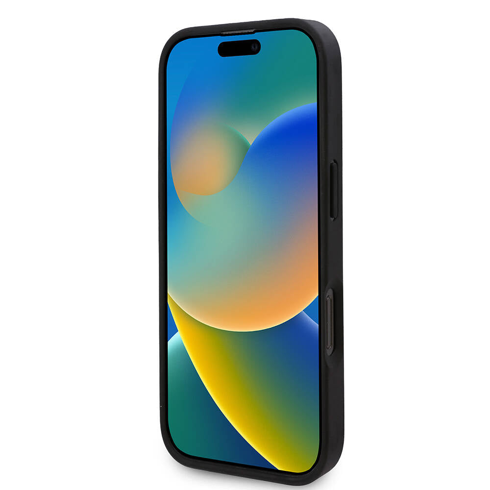 iPhone 16 Pro Max Kılıf Karl Lagerfeld Orjinal Lisanslı Magsafe Şarj Özellikli KL Yazılı Hot Stamp Kılıf Pembe