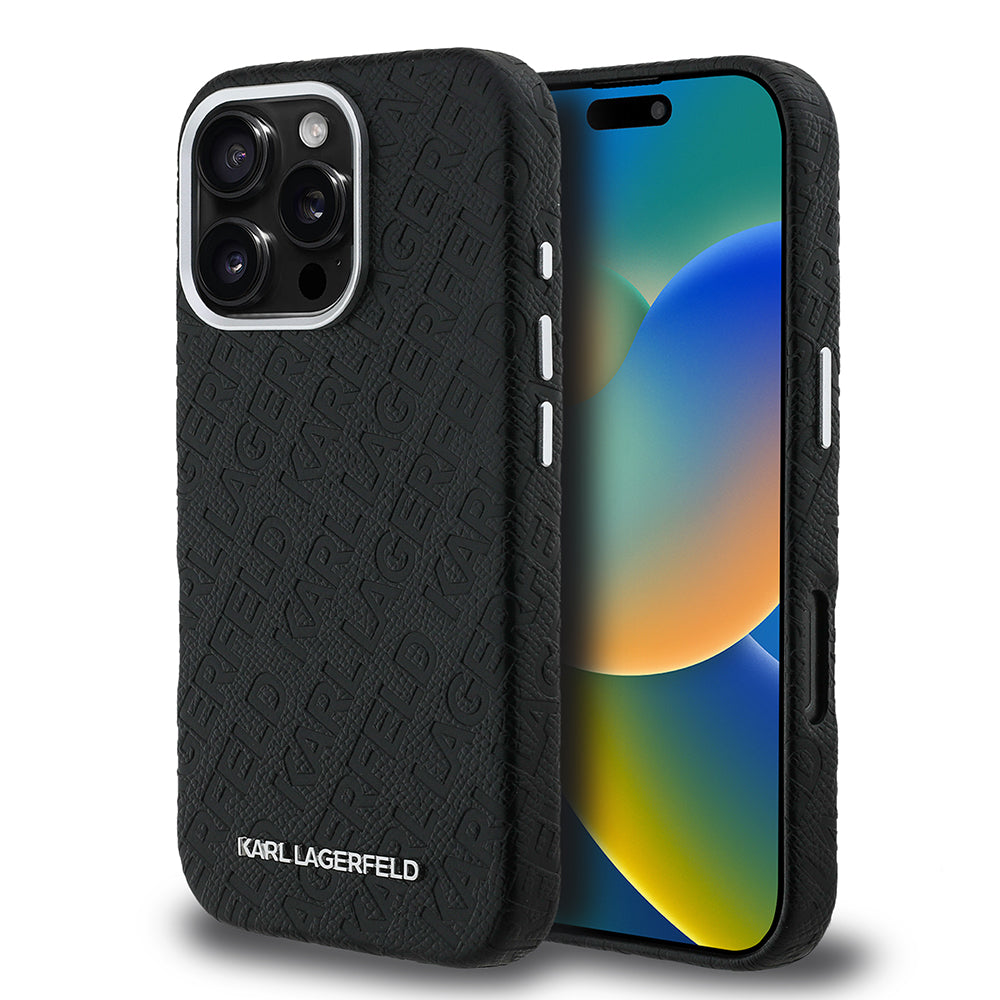 Apple iPhone 16 Pro Max Kılıf Karl Lagerfeld Orjinal Lisanslı PU Deri
