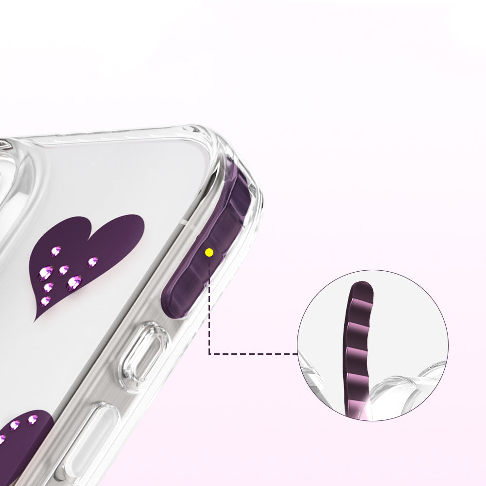 Apple iPhone 16 Pro Max Kılıf M-Safe Şarj Özellikli Zore Paris Elvo Sert PC Kapak Bordo