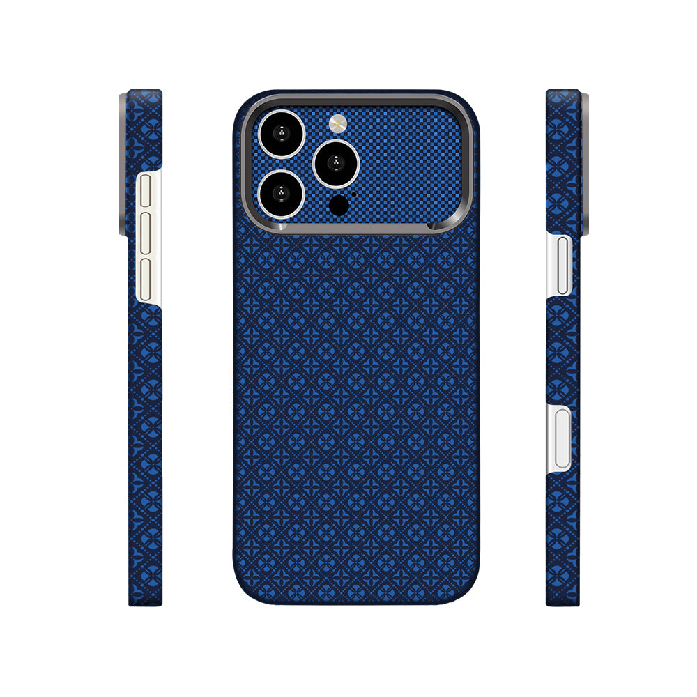 Apple iPhone 16 Pro Max Kılıf M-Safe Şarj Özellikli Zore Paris Velix Sert PC Kapak Lacivert