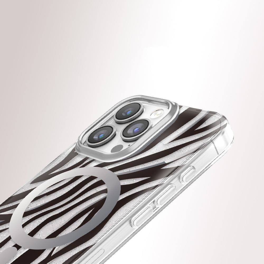 Apple iPhone 16 Pro Max Kılıf M-Safe Şarj Özellikli Zore Paris Veyro TPU Kapak Siyah