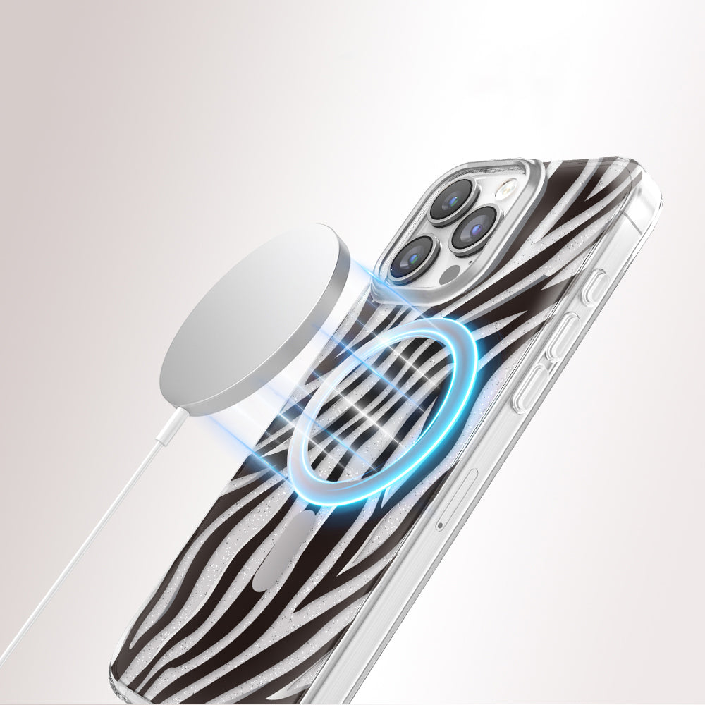 Apple iPhone 16 Pro Max Kılıf M-Safe Şarj Özellikli Zore Paris Veyro TPU Kapak Siyah