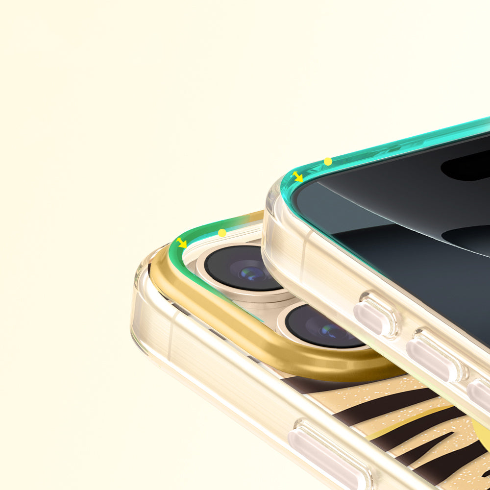 Apple iPhone 16 Pro Max Kılıf M-Safe Şarj Özellikli Zore Paris Veyro TPU Kapak Gold