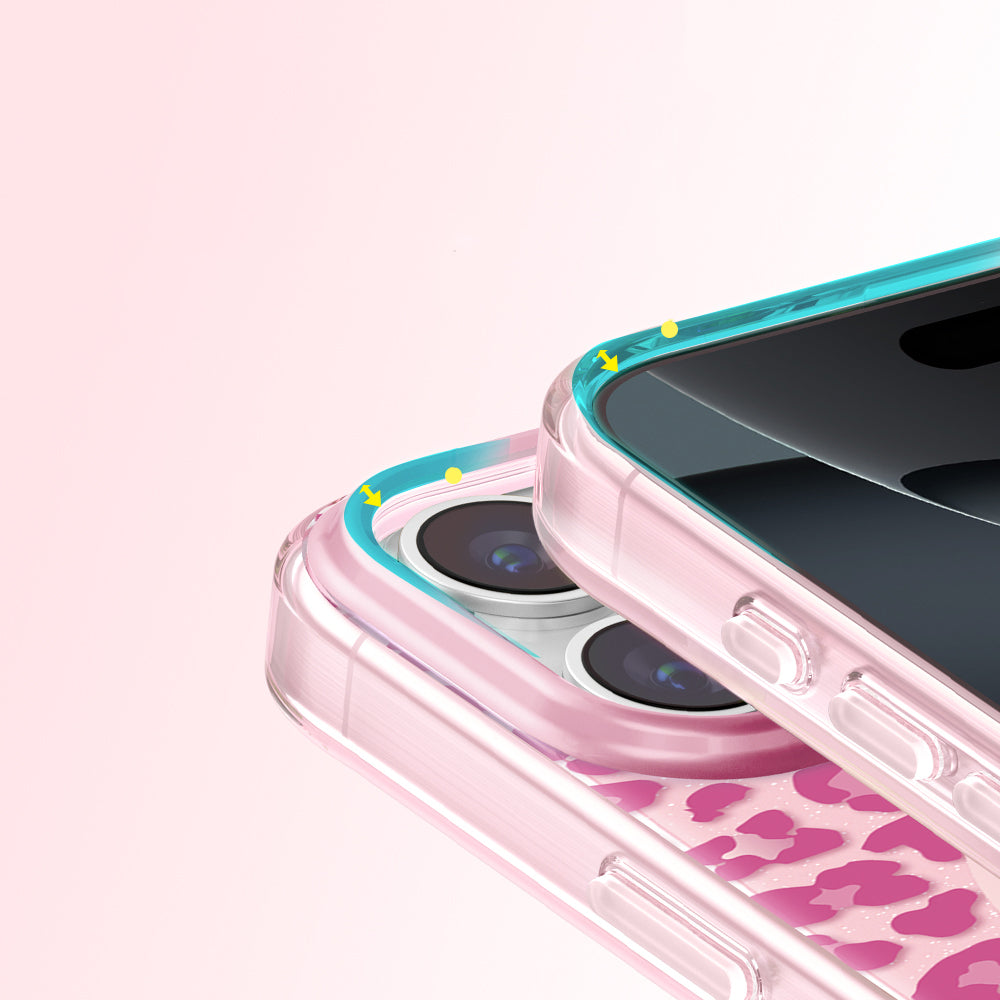Apple iPhone 16 Pro Max Kılıf M-Safe Şarj Özellikli Zore Paris Veyro TPU Kapak Pembe