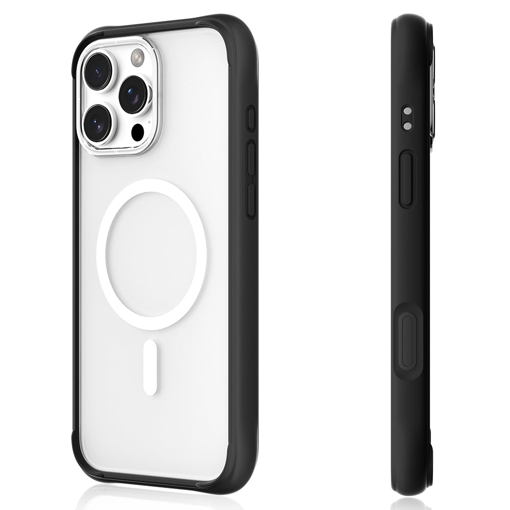 Apple iPhone 16 Pro Max Kılıf Magsafe Şarj Özellikli Airbagli Youngkit Dynamic 2 Serisi Kapak Siyah