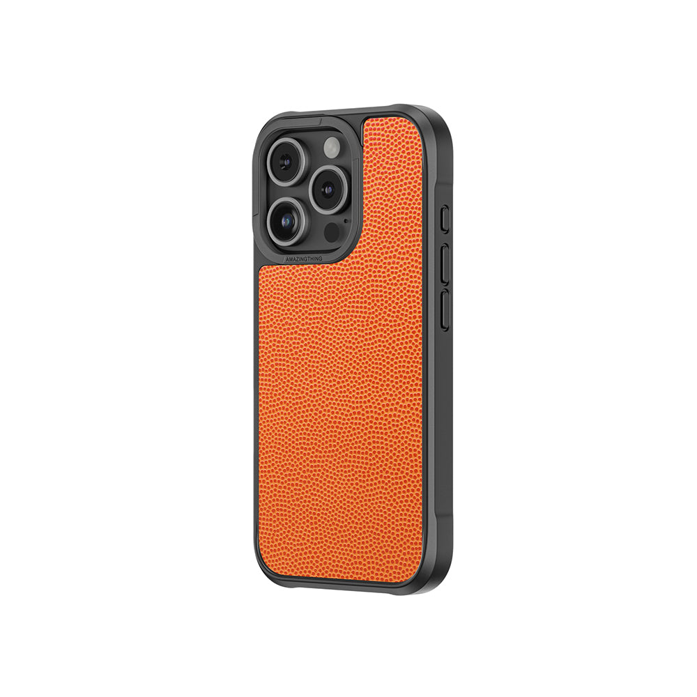Apple iPhone 16 Pro Max Kılıf M-safe Şarj Özellikli Amazingthing Glamour Serisi Kapak Turuncu