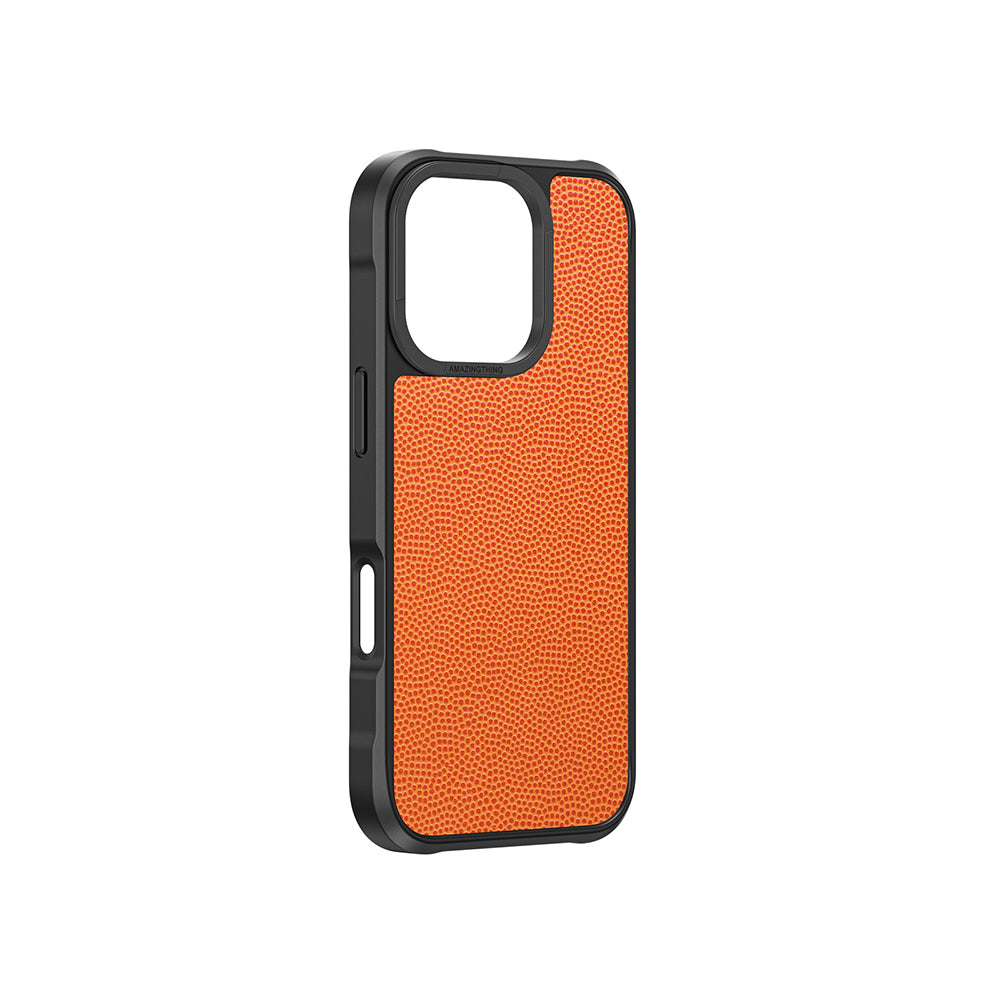 Apple iPhone 16 Pro Max Kılıf M-safe Şarj Özellikli Amazingthing Glamour Serisi Kapak Turuncu