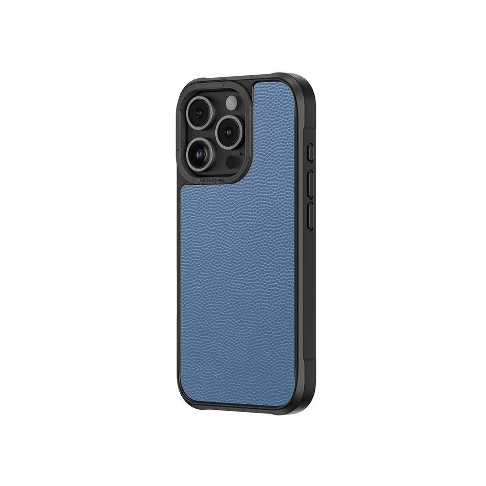 Apple iPhone 16 Pro Max Kılıf M-safe Şarj Özellikli Amazingthing Glamour Serisi Kapak Mavi