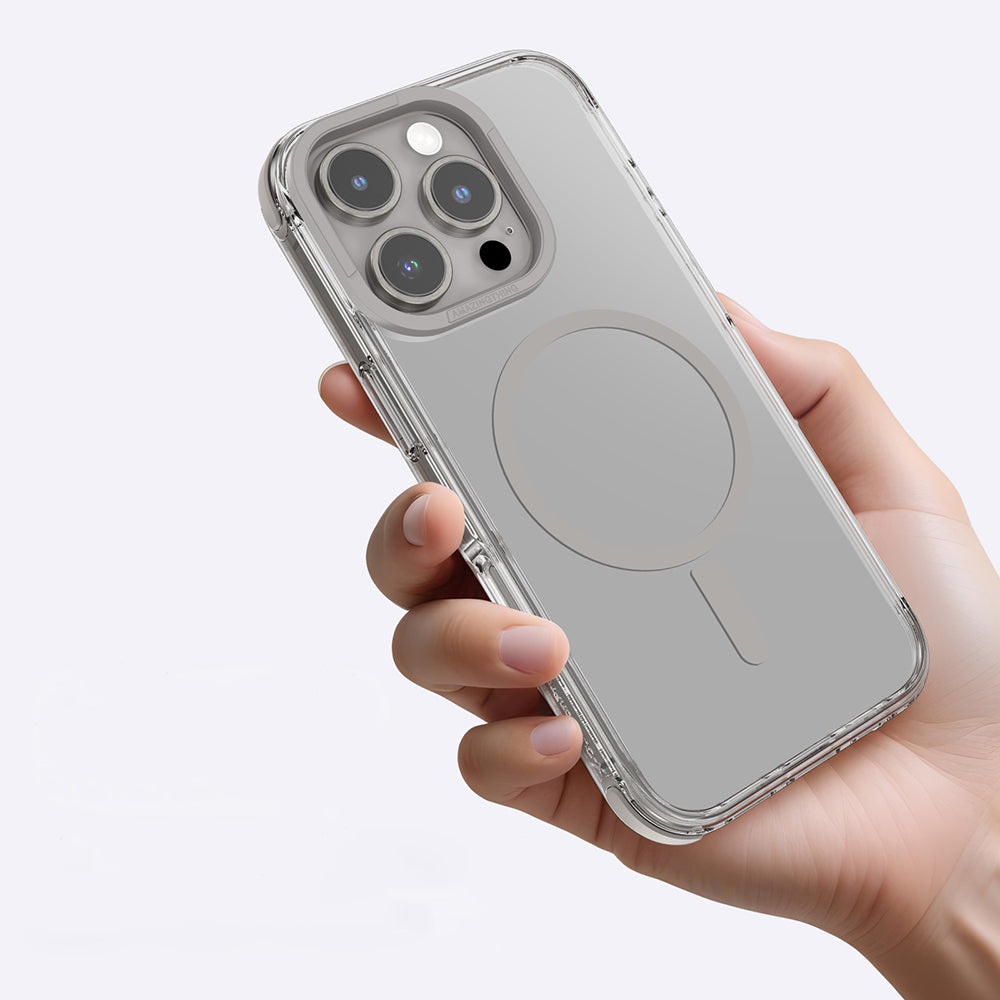 iPhone 16 Pro Max Kılıf Magsafe Şarj Özellikli Amazingthing Omni Serisi Kılıf Gri