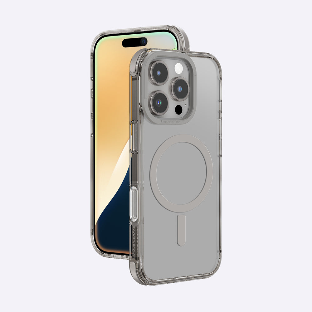 iPhone 16 Pro Max Kılıf Magsafe Şarj Özellikli Amazingthing Omni Serisi Kılıf Gri