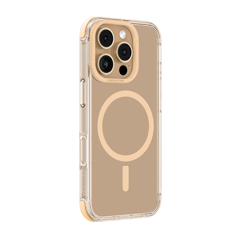iPhone 16 Pro Max Kılıf Magsafe Şarj Özellikli Amazingthing Omni Serisi Kılıf Gri