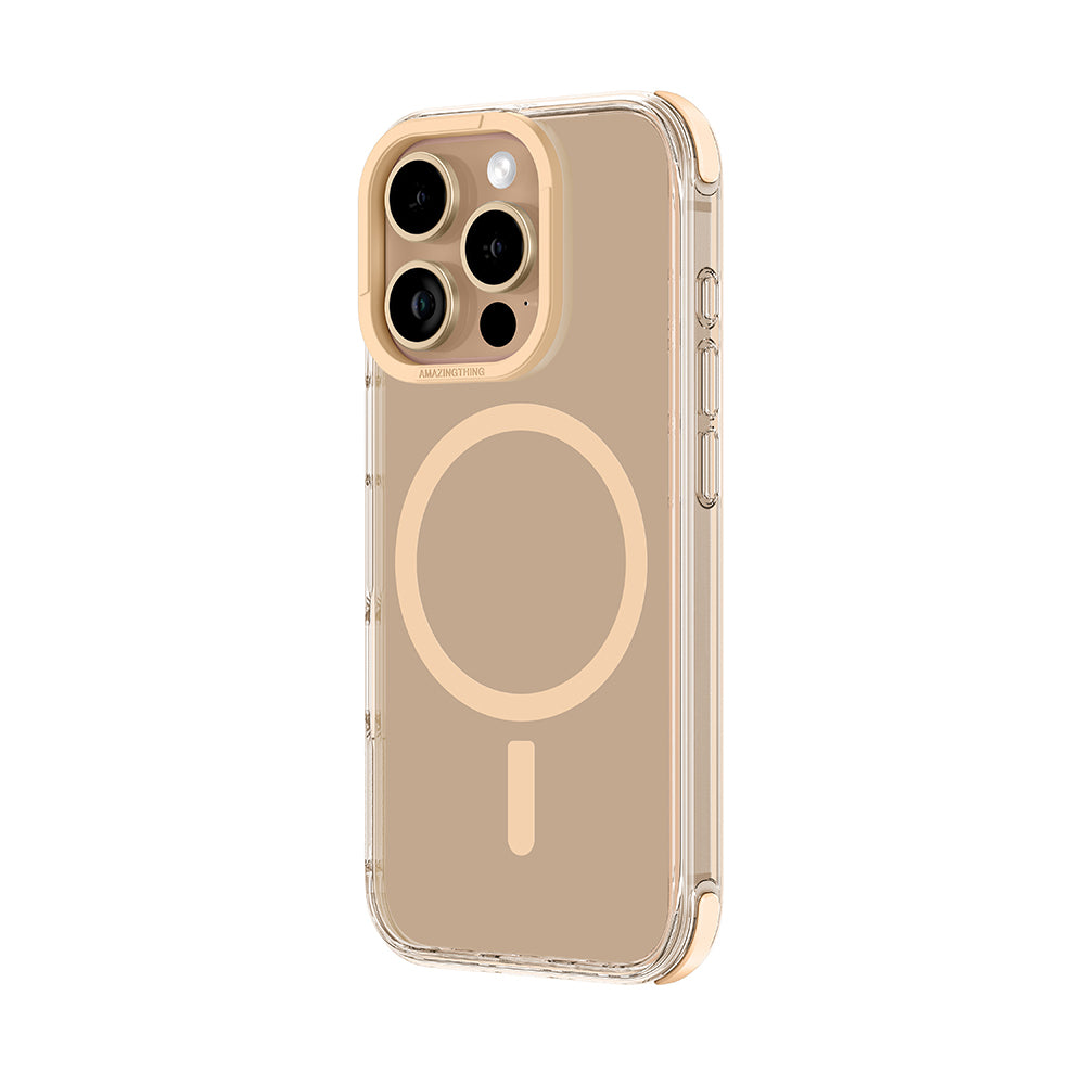 iPhone 16 Pro Max Kılıf Magsafe Şarj Özellikli Amazingthing Omni Serisi Kılıf Gri