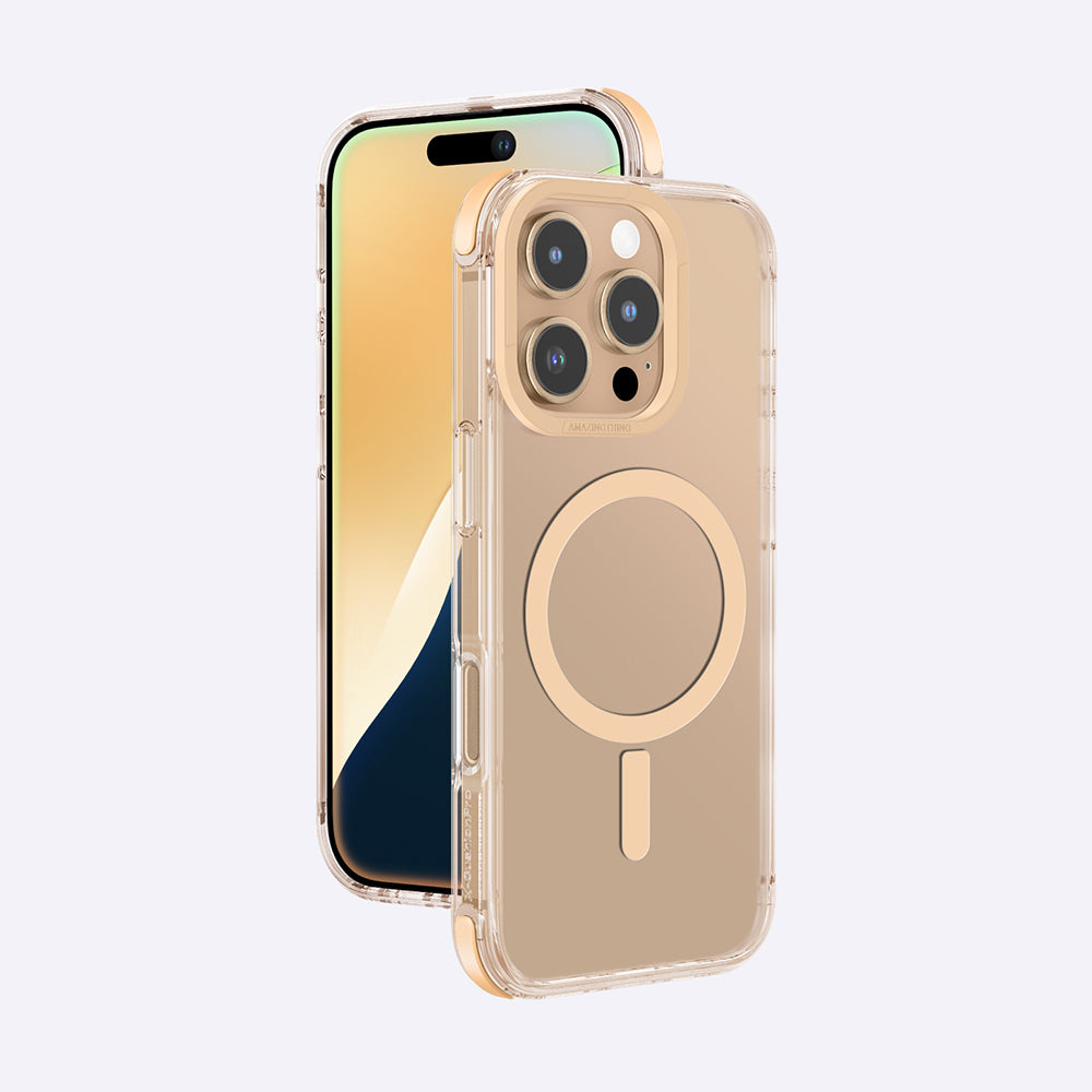iPhone 16 Pro Max Kılıf Magsafe Şarj Özellikli Amazingthing Omni Serisi Kılıf Gri