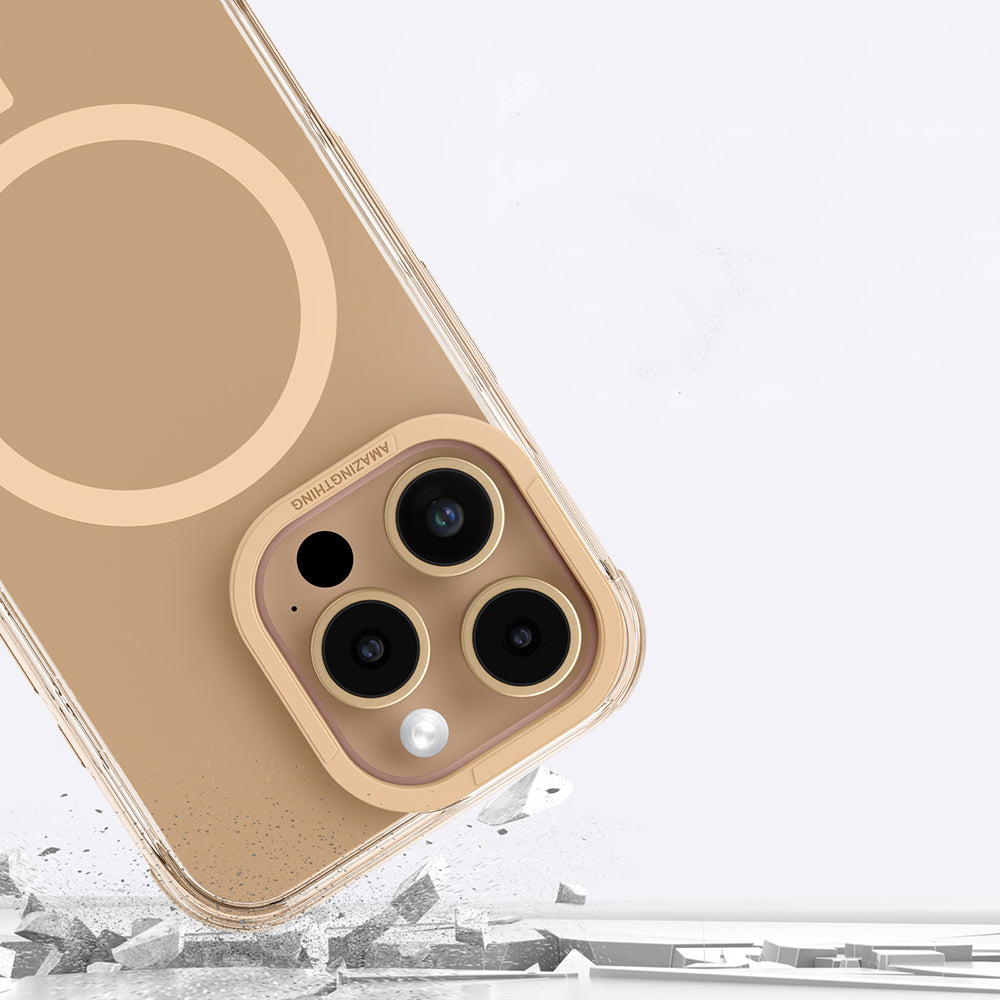 iPhone 16 Pro Max Kılıf Magsafe Şarj Özellikli Amazingthing Omni Serisi Kılıf Gri