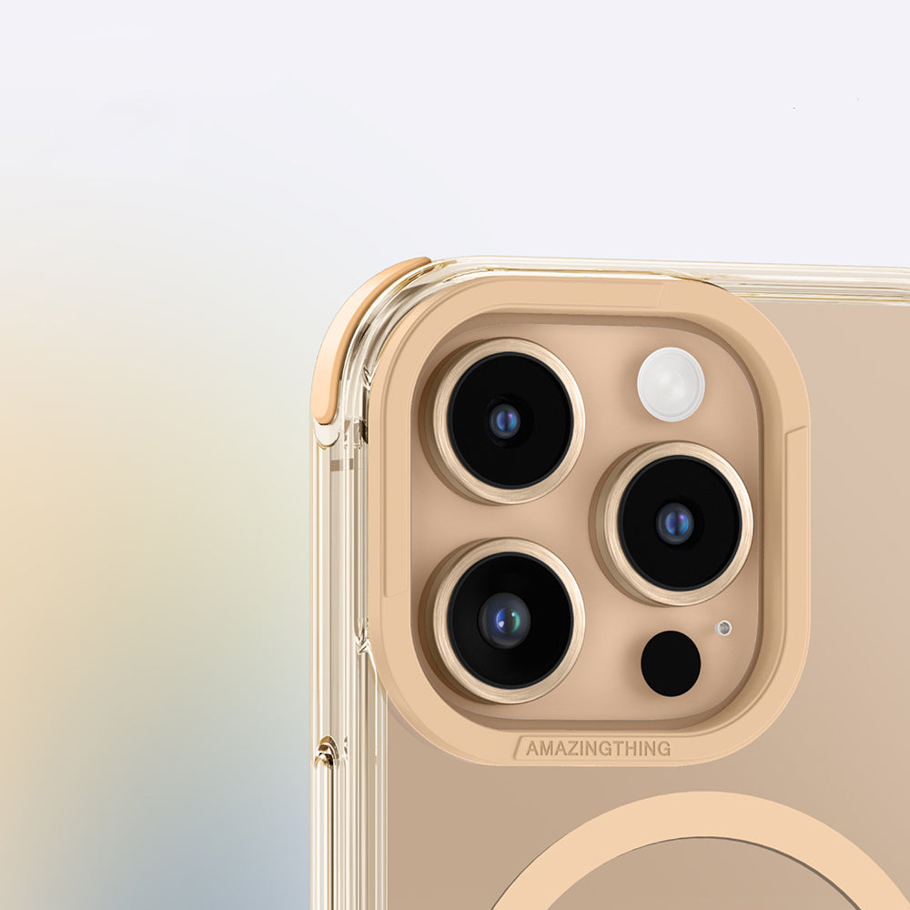 iPhone 16 Pro Max Kılıf Magsafe Şarj Özellikli Amazingthing Omni Serisi Kılıf Gri