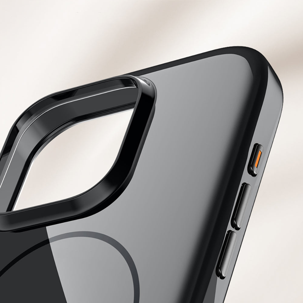 Apple iPhone 16 Pro Max Kılıf Magsafe Şarj Özellikli Wlons Frego Kapak Krem