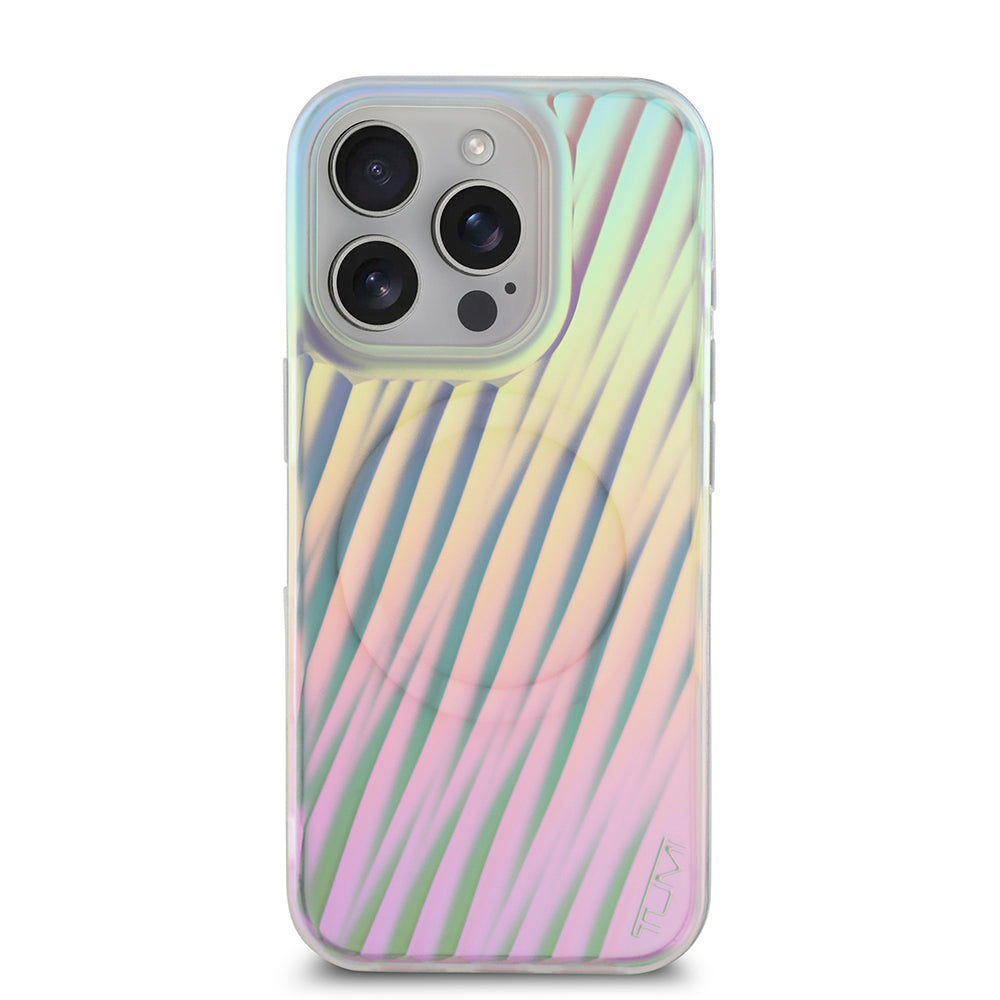 iPhone 16 Pro Max Kılıf TUMI Orjinal Lisanslı Magsafe Şarj Özellikli Transparan Kılıf Colorful