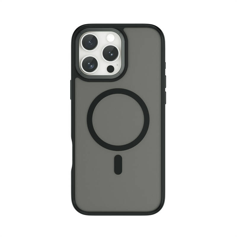 iPhone 16 Pro Max Kılıf Wiwu FGG-012 ArmorPro Serisi Magsafe Şarj Özellikli Parmak İzi Bırakmayan Kılıf Gri