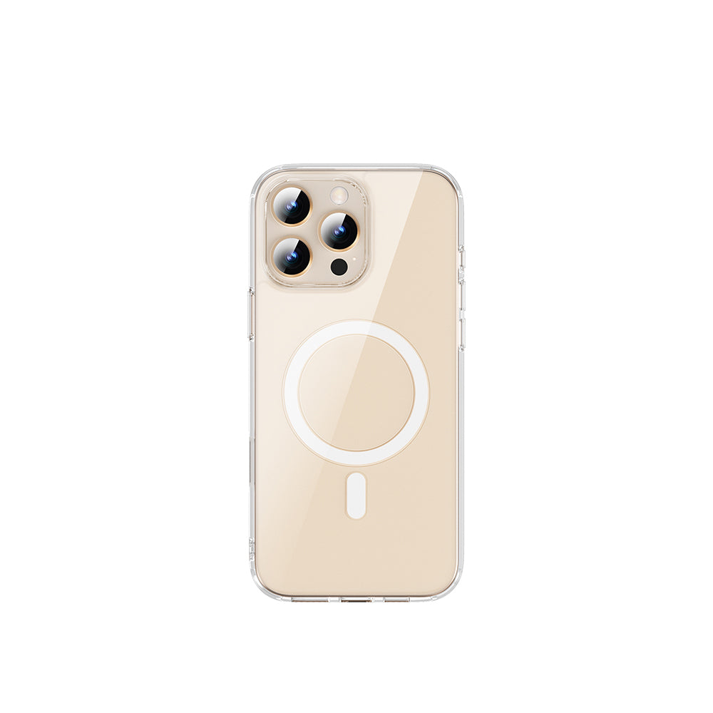 iPhone 16 Pro Max Kılıf Wiwu MCC-102 Magnetic Crystal Sert PC Kılıf Şeffaf