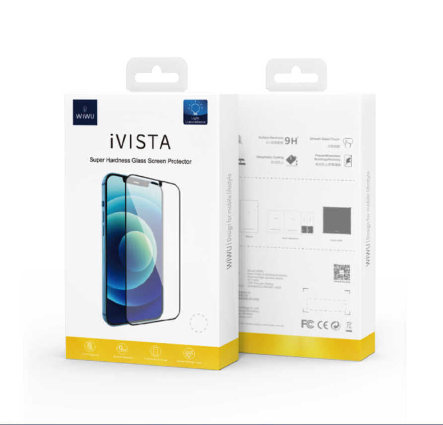 Apple iPhone 16E Wiwu iVista Super Hardness Ekran Koruyucu Siyah