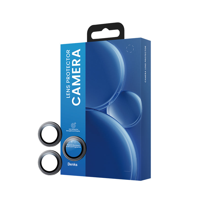 Apple iPhone 17 Air Benks DR Safir Kamera Lens Koruyucu Açık Mavi