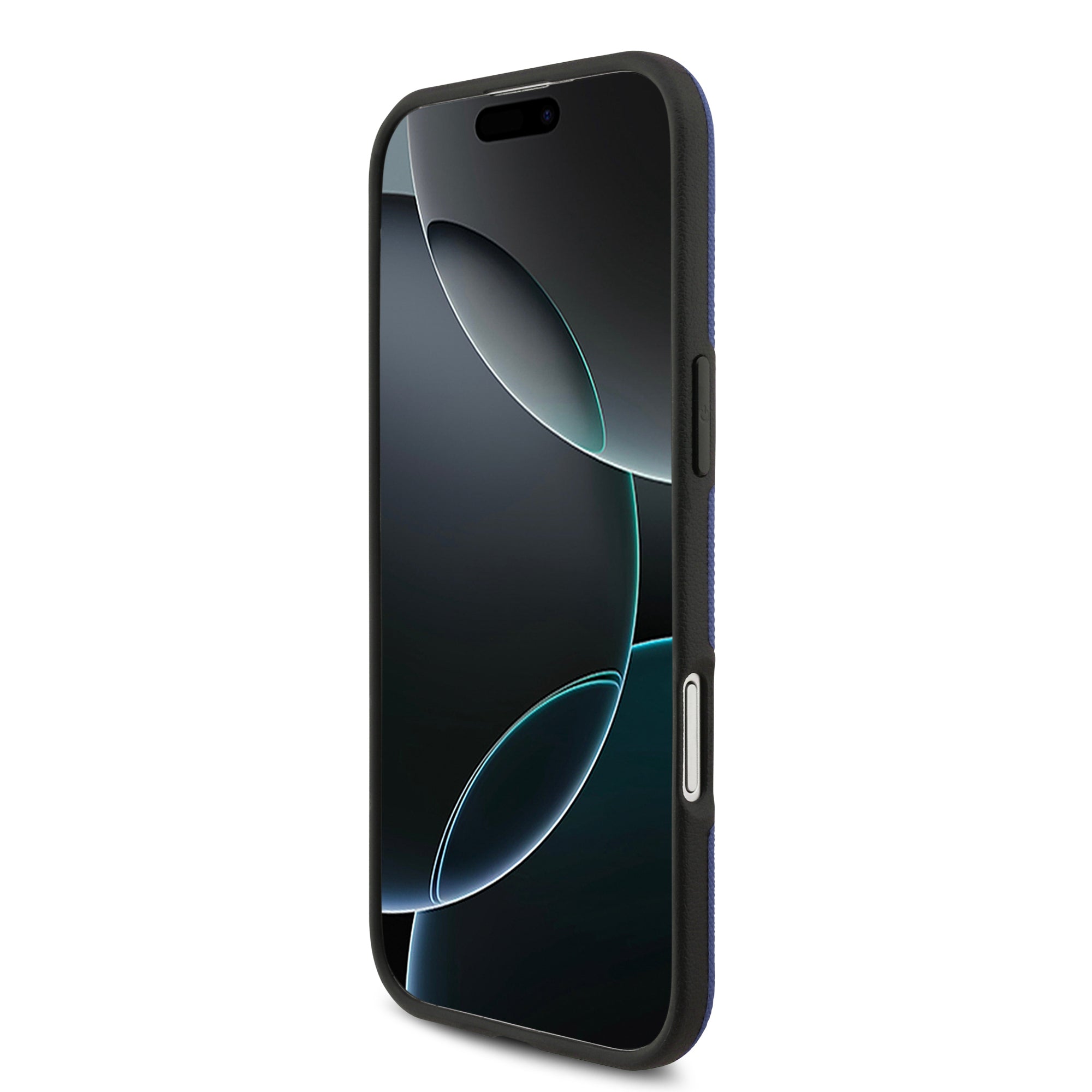 Apple iPhone 17 Air Kılıf BMW Orjinal Lisanslı M-safe Şarj Özellikli Metal Logolu Delikli M Dizayn Deri Kapak Lacivert