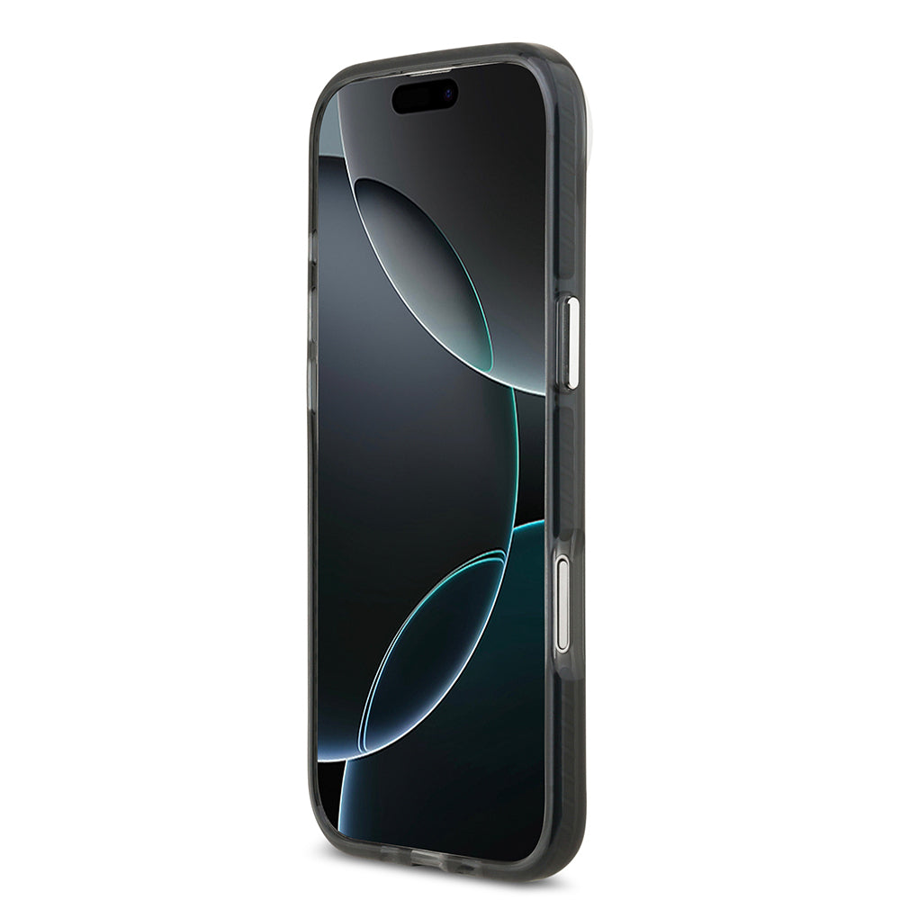 Apple iPhone 17 Air Kılıf Lacoste Orjinal Lisanslı M-safe Şarj Özellikli İkonik Timsah Logolu Buzlu Kapak Gri