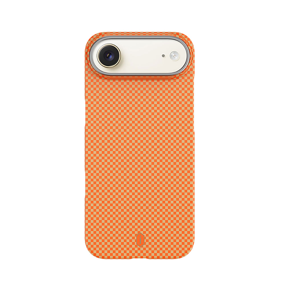 Apple iPhone 17 Air Kılıf M-safe Şarj Özellikli Wiwu DCC-208 Aramid Armor Kapak Turuncu