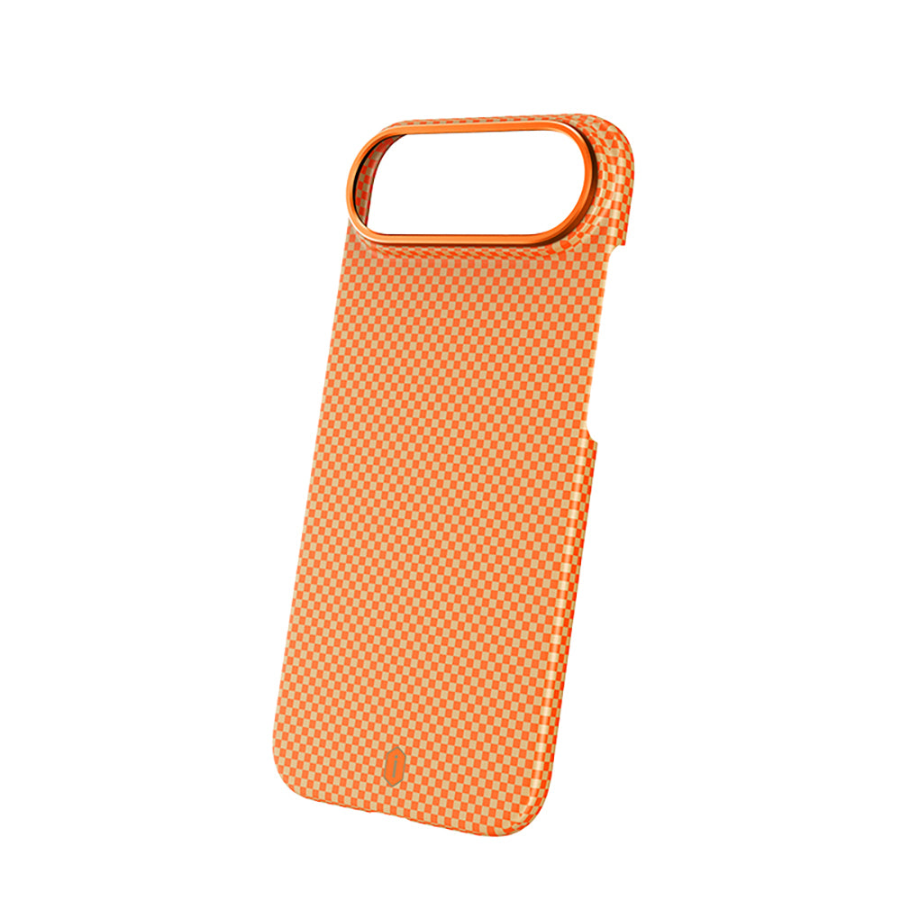Apple iPhone 17 Air Kılıf M-safe Şarj Özellikli Wiwu DCC-208 Aramid Armor Kapak Turuncu