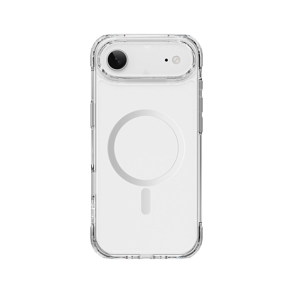 Apple iPhone 17 Air Kılıf M-safe Şarj Özellikli Wiwu MCC-702 Titanyum Pro Serisi Sert PC Kapak Şeffaf