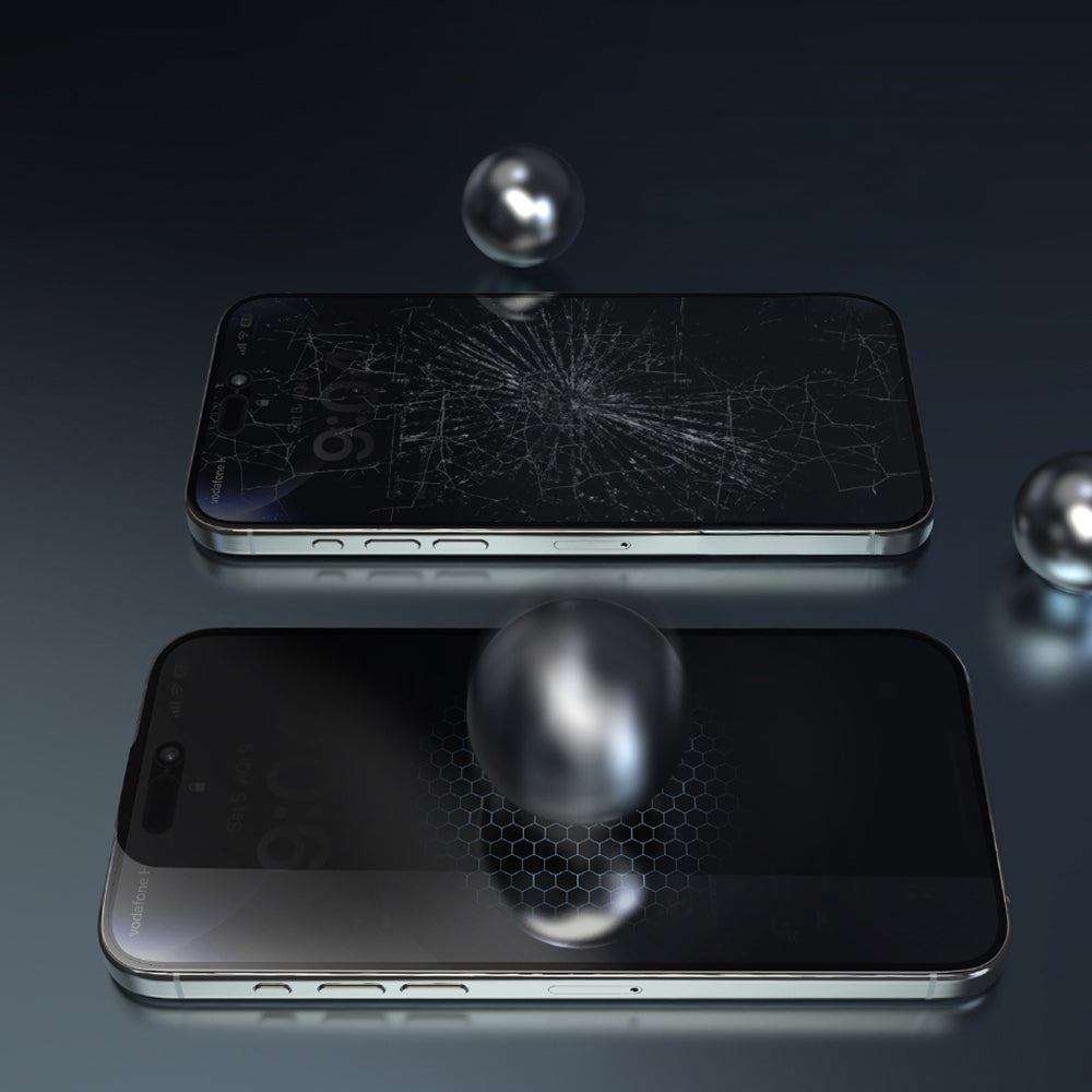Apple iPhone 17 Air Wiwu Wi-SQ009 Easy Install iPrivacy 360° Anti-Peep Oleofobik Temperli Cam Ekran Koruyucu + Kolay Uygulama Aparatlı Siyah