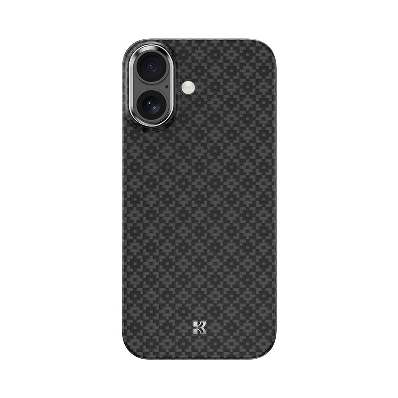 Apple iPhone 17 Kılıf M-Safe Şarj Özellikli Benks ArmorAir ArmorGrid Serisi Kevlar Kapak Siyah