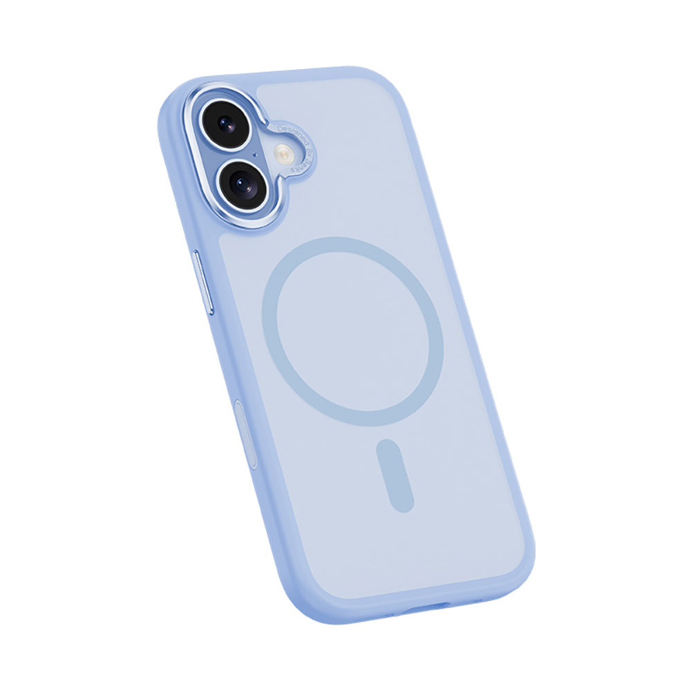 Apple iPhone 17 Kılıf M-safe Şarj Özellikli Benks Mist Protective Kapak Açık Mavi