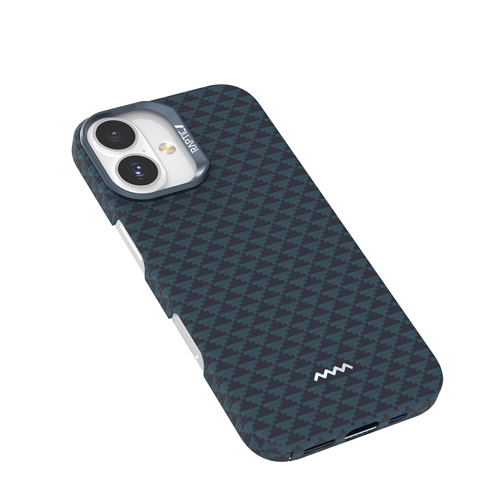 Apple iPhone 17 Kılıf M-safe Şarj Özellikli Raptic Aramid Skin Origin Serisi Kapak Kahverengi