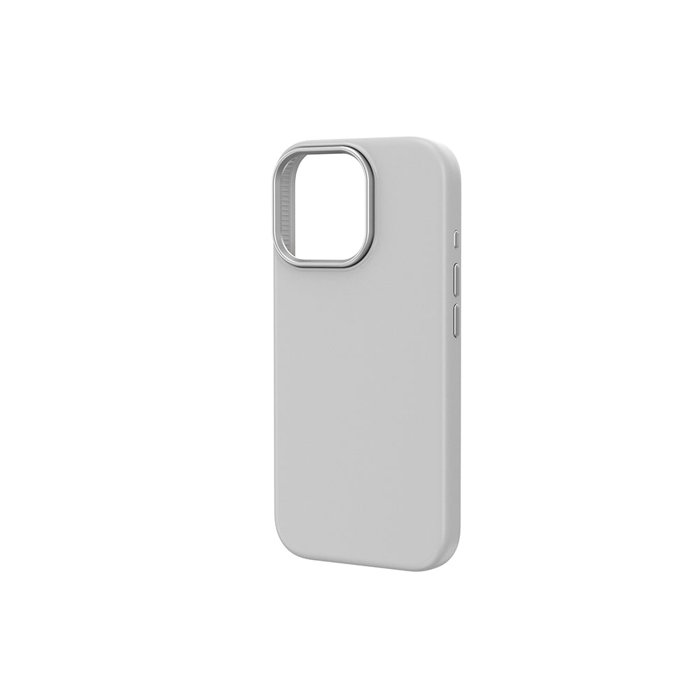 Apple iPhone 17 Kılıf M-safe Şarj Özellikli Wiwu FGG-013 Skin Touch Serisi Kapak Gri