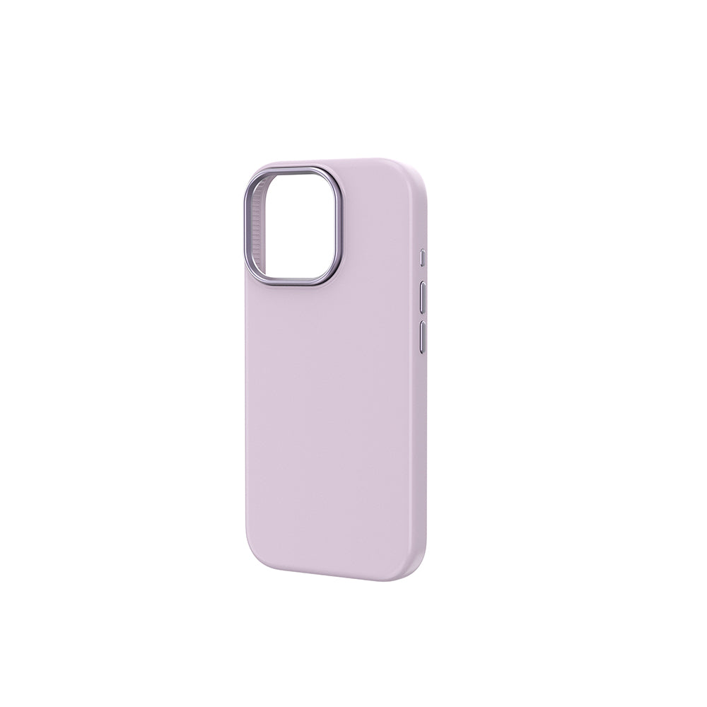 Apple iPhone 17 Kılıf M-safe Şarj Özellikli Wiwu FGG-013 Skin Touch Serisi Kapak Açık Mor