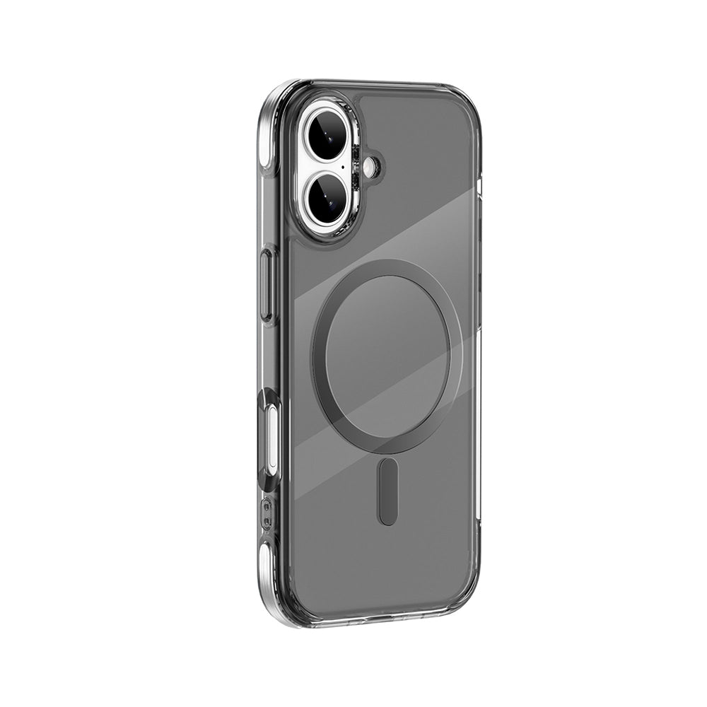 Apple iPhone 17 Kılıf M-safe Şarj Özellikli Wiwu MCC-702 Titanyum Pro Serisi Sert PC Kapak Siyah