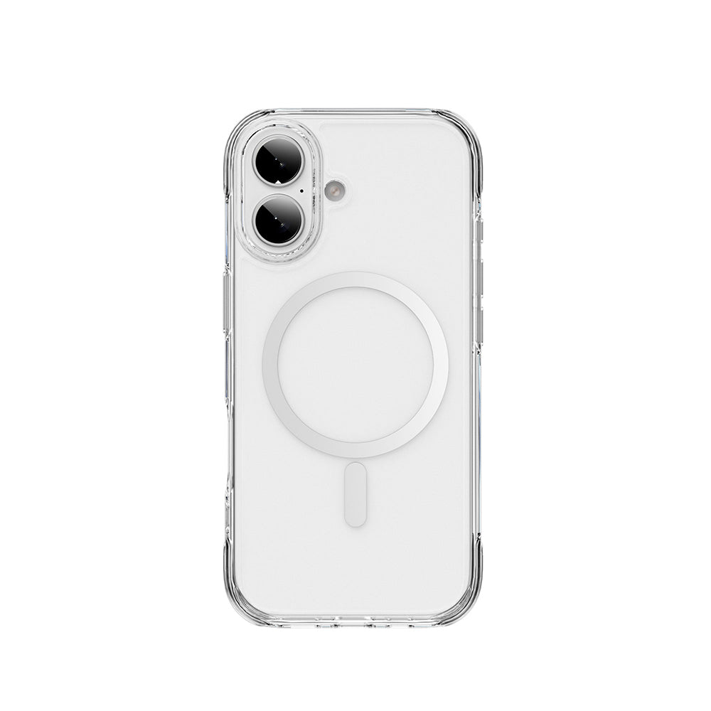 Apple iPhone 17 Kılıf M-safe Şarj Özellikli Wiwu MCC-702 Titanyum Pro Serisi Sert PC Kapak Şeffaf