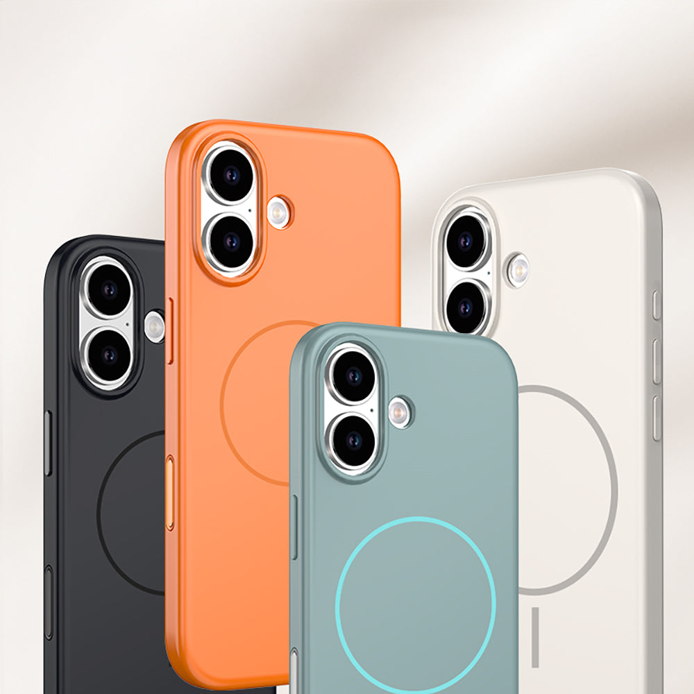 Apple iPhone 17 Kılıf M-safe Şarj Özellikli Wlons Liza Kapak Siyah