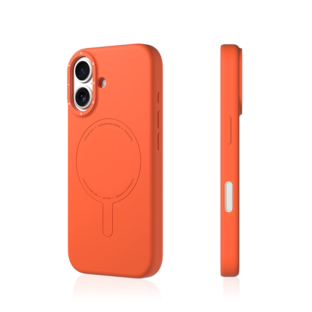 Apple iPhone 17 Kılıf M-Safe Şarj Özellikli Youngkit Morandi Serisi Kapak Yeşil